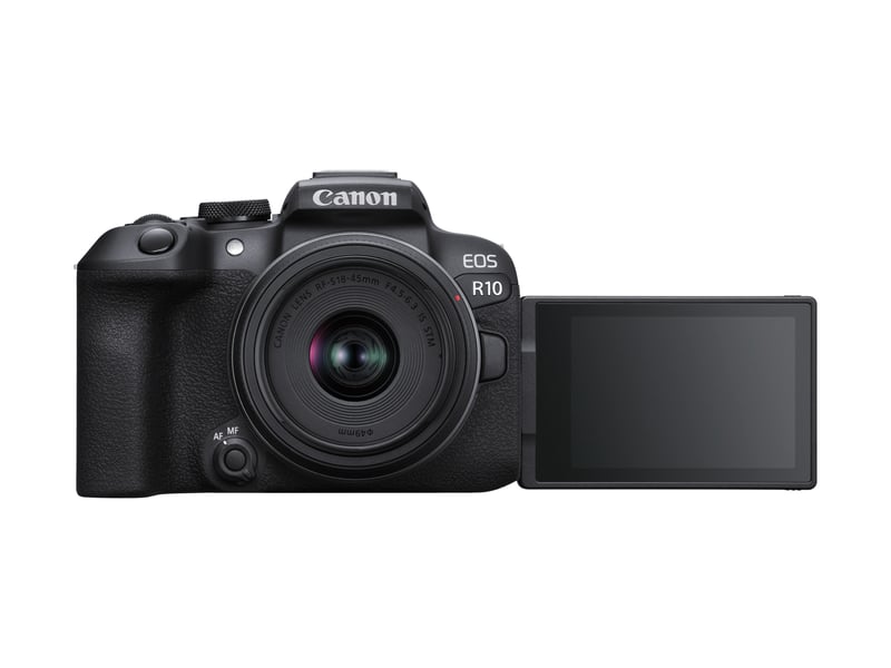  Canon eos r10 + rf-s 18-45mm f4.5-6.3 is stm milc 24,2 mp cmos 6000 x 4000 pixels noir 164008 - Conforama B