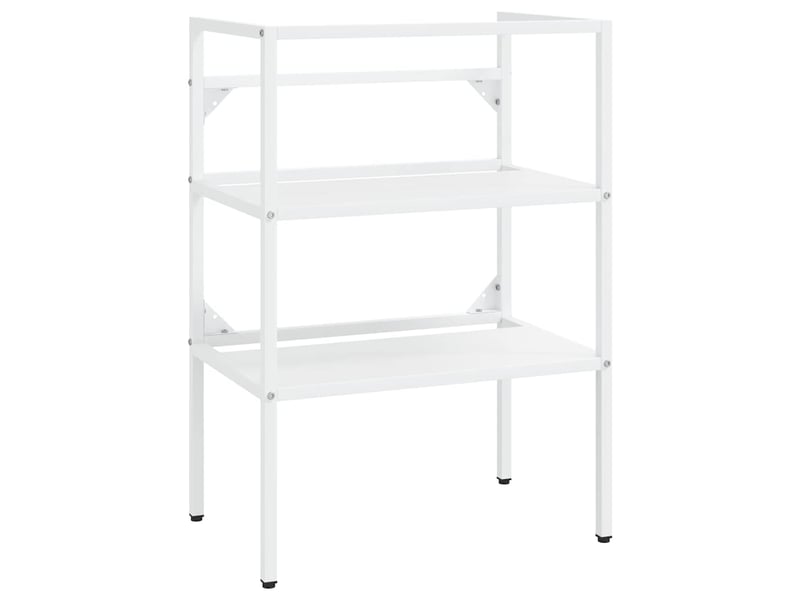  Cadre de lavabo de salle de bain vasque à encastrer blanc fer shl8969  - Conforama C