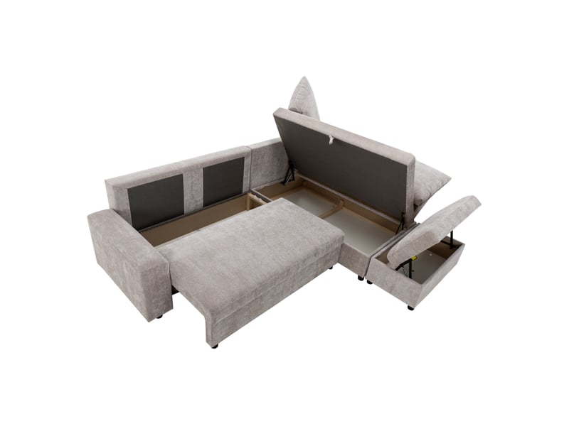  Canapé d'angle beige convertible 3 place  - Conforama M