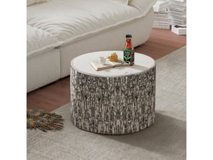 Pouf / repose pied gris
