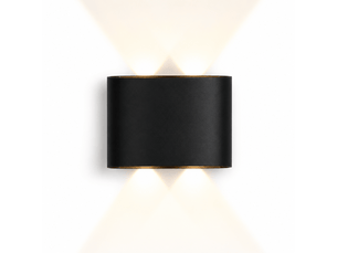 Lot de 2 appliques murales led 4 w – lumière blanche