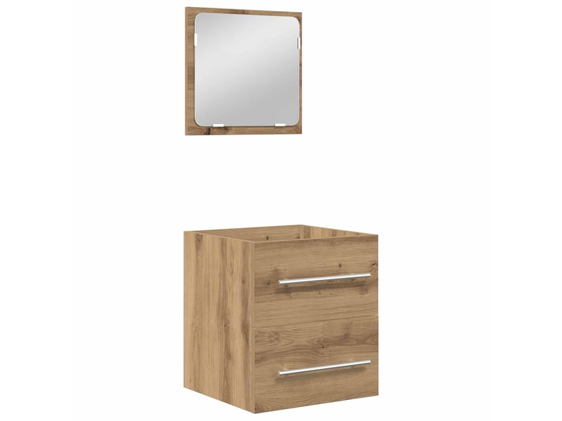  Ensemble de mobilier de salle de bain 2 pièces chêne artisanal cf64213  - Conforama E