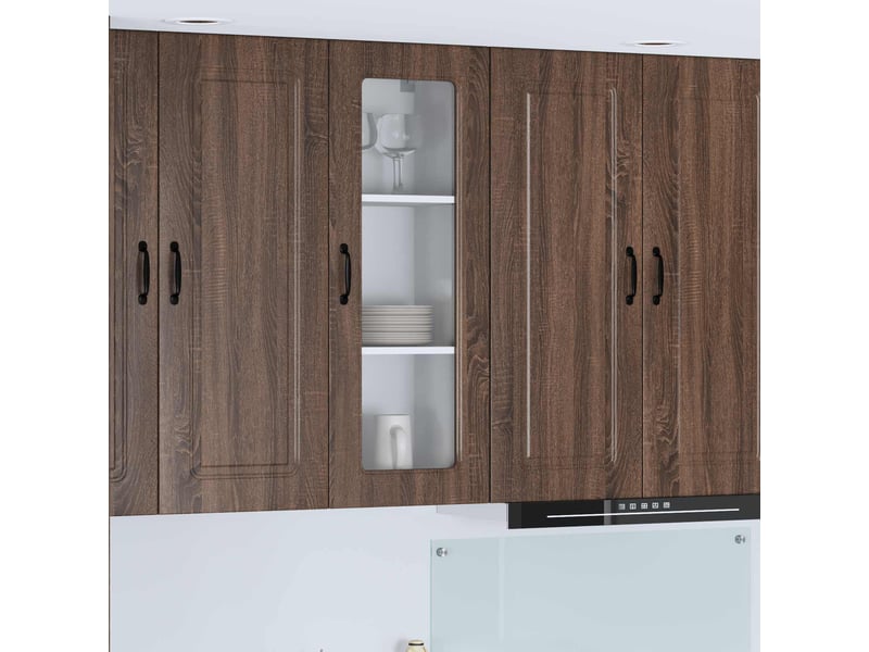  Meuble mural de cuisine | armoire de cuisine chêne brun 40x31x100cm shl2515  - Conforama B