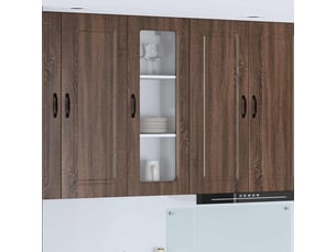 Meuble mural de cuisine | armoire de cuisine chêne brun 40x31x100cm shl2515