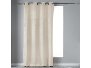 Rideau à œillets velvetine 140x240cm naturel