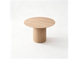 Table à manger ronde minimaliste, table fonctionnelle, design épuré