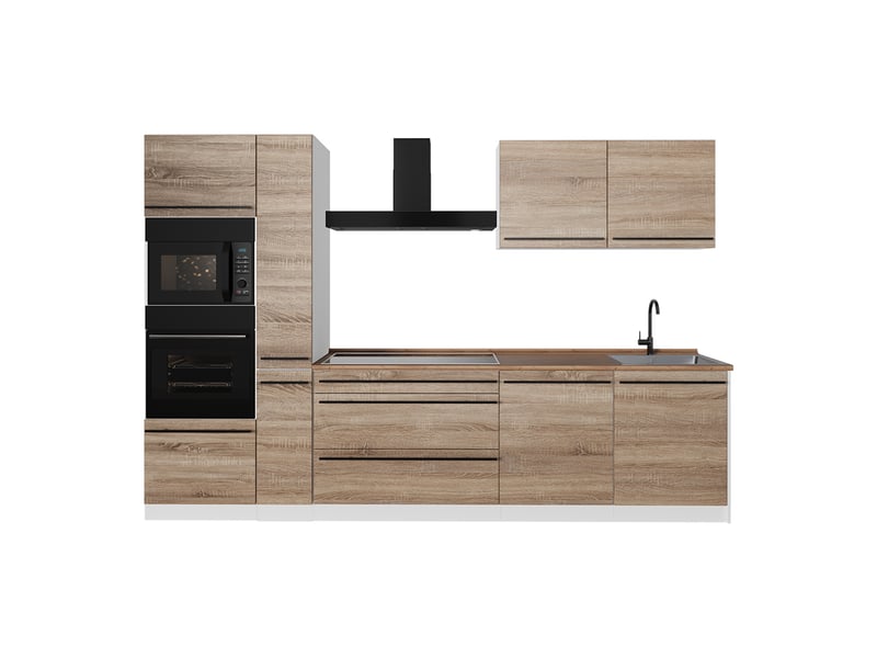  Vicco cuisine, sonomablanc, 310cm sans plan de travail  - Conforama A