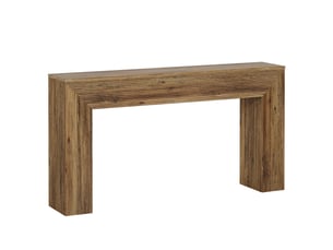 Table console rustique en mdf marron 160x30x85 cm