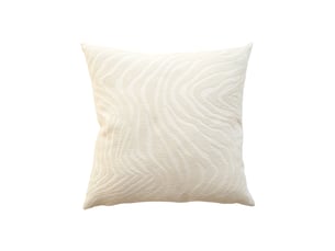 Coussin décoratif carré en velours jacquard à motif zébré 40x40 cm