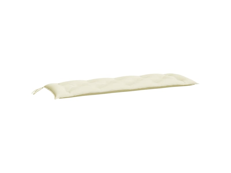 Lot de 2 coussins de banc de jardin, coussins d'assise blanc crème tissu oxford cf58633  - Conforama C