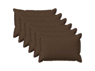 Lot de 6 coussins avec oreiller, coussins décoratifs houten marron lin synthétique cf51307