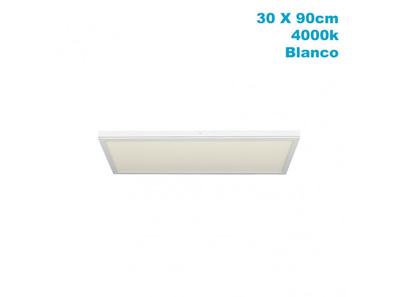  Panneau led en saillie fabrilamp tivoli 72 w 6120 lm 4000 k blanc 2,5 x 30 x 90 cm 162499001 - Conforama E
