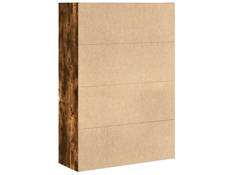  Bibliothèque, étagère de rangement chêne fumé 80x30x114 cm bois d'ingénierie  - Conforama E