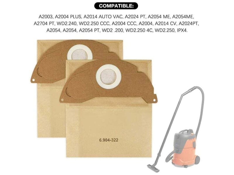  Lot de 10 sacs d’aspirateur pour karcher 6.904-322.0  - Conforama B