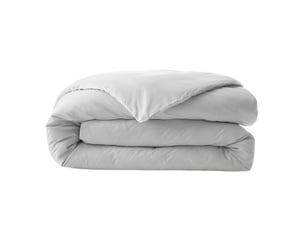 Housse de couette 140x200 cm percale de coton neige