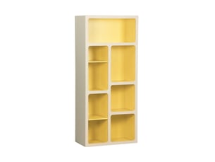 Bibliotheque coloris jaune - 80 cm x 180 cm