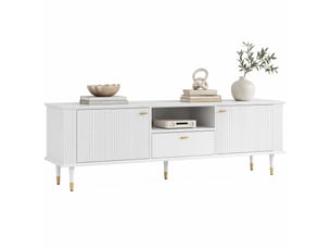Meuble tv coloris blanc 170 cm STILVORA