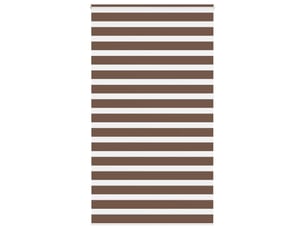 Store zèbre, store de fenêtre marron 125x230cm largeur du tissu 120,9cm polyester cf48666