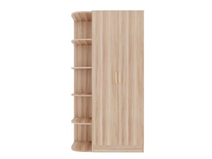 Armoire <strong>DZMDIP</strong> <strong></strong> coloris bois clair largeur 55 cm