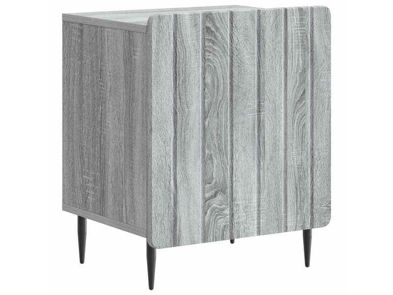Table de chevet - cabinet de chevet - table de nuit 2 pièces sonoma gris 43 x 34,5 x 52 cm - Conforama D