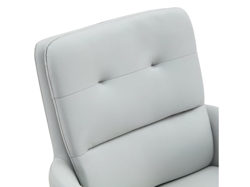  Chaises pivotantes luxe - ensemble de 2, gris chaud pu, pieds dorés en métal, 360°, salle à manger &amp; espace détente  - Conforama D