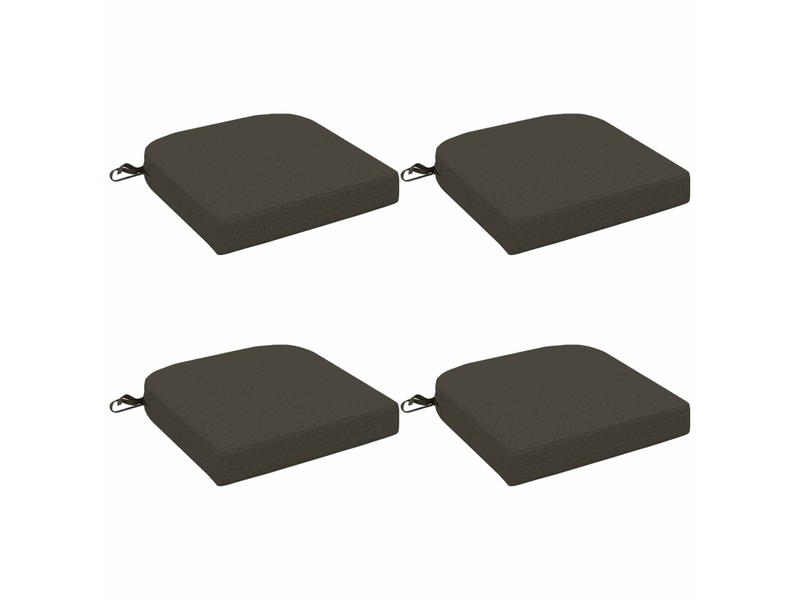 Lot de 4 coussins de siège, coussins d'assise soest 100 % polyester cf60759 - Conforama A