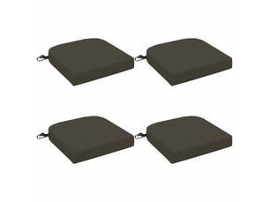 Lot de 4 coussins de siège, coussins d'assise soest 100 % polyester cf60759