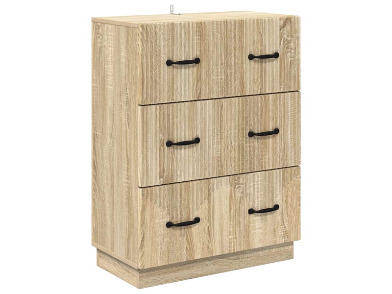  Armoire de rangement bureau, armoire à tiroirs chêne sonoma 66 x 34,5 x 87 cm  - Conforama A