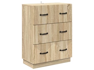 Armoire de rangement bureau, armoire à tiroirs chêne sonoma 66 x 34,5 x 87 cm