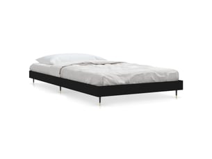 Lit simple 90x200 cm    coloris noir