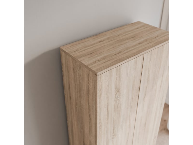  Armoire tio - 2 portes - 6 compartments - 70x34x189 cm - chêne sonoma TIO - Conforama D