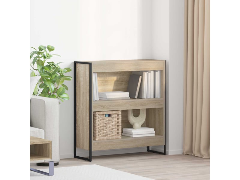  Bibliothèque, armoire à livres 80 x 30 x 86,5 cm bois d'ingénierie sonoma  - Conforama B
