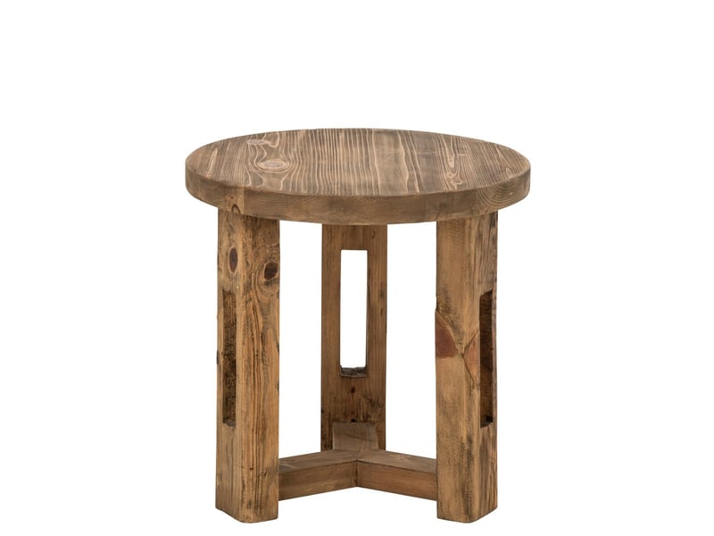  Table d'appoint en bois dorothée 60cm marron  - Conforama B