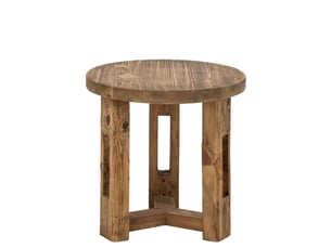 Table d'appoint en bois dorothée 60cm marron