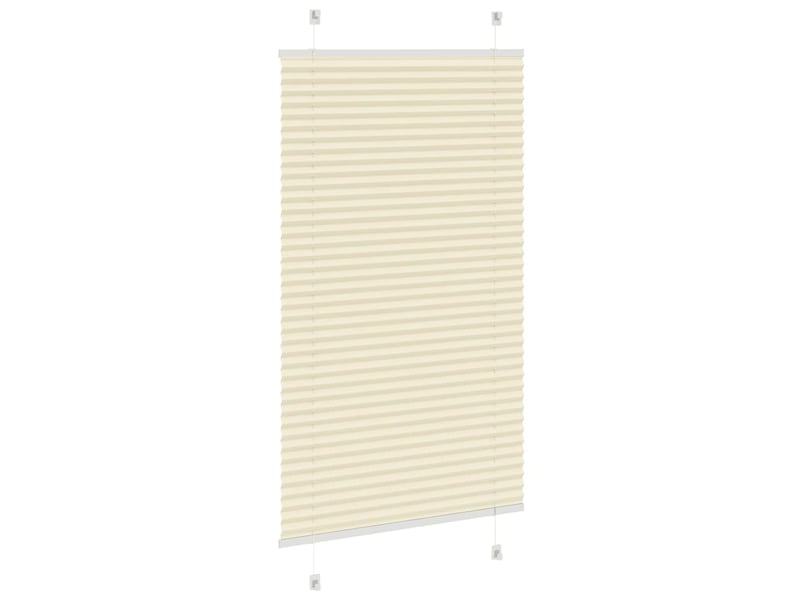  Store plissé, store de fenêtre crème 80x100 cm largeur du tissu 79,4 cm polyester cf46856  - Conforama D