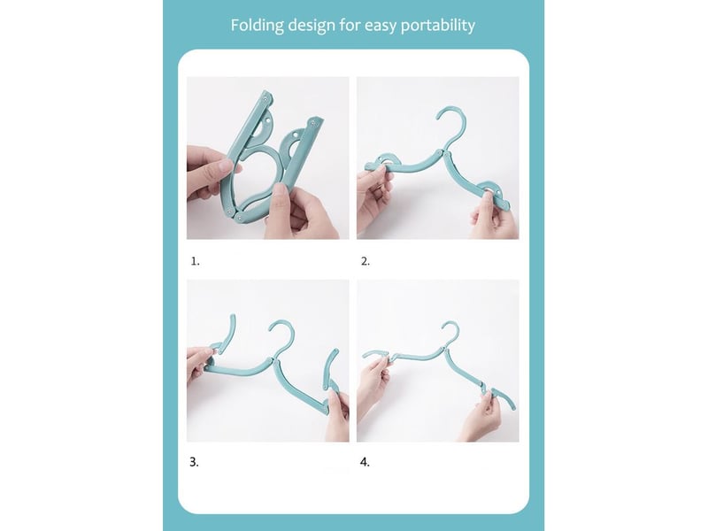  Cintres de voyage pliables cintre pliant ultra léger, portable, antidérapant, résistant à la charge, essentiel for maison et l'extérieur(blue)  - Conforama D