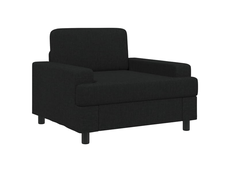  Vidaxl fauteuil noir tissu  - Conforama A