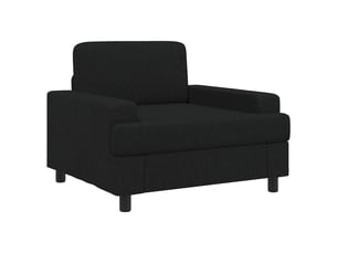 Fauteuil relax manuel VIDAXL  Polyester noir