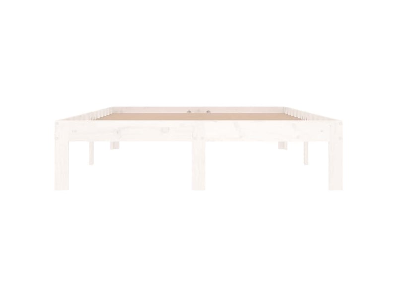  Lit double- lit adulte -  cadre de lit sans matelas blanc 120x190 cm  - Conforama C