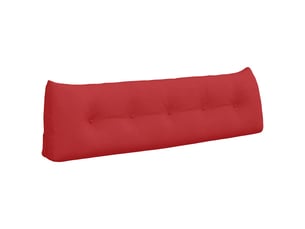 Coussin de dos, coussin de dossier rouge 160 x 24 x 50 cm tissu cf54998