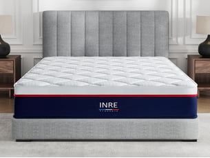 Matelas 140x190 cm <strong>INRE</strong>  <strong></strong> Ressorts ensachés + mousse soutien Ferme épaisseur 30 cm