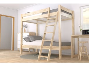 Lit 2 places 80x200 cm ABC MEUBLES SUPABCIN82-B coloris naturel