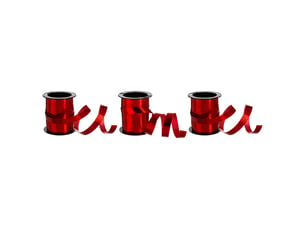 Lot de 3 rouleaux de bolduc 5 mm ou 10mm l.10m