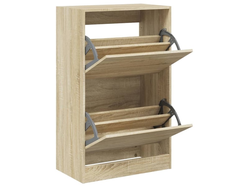  Meuble à chaussure, armoire à chaussures chêne sonoma 60x34x96,5 cm bois ingénierie  - Conforama A