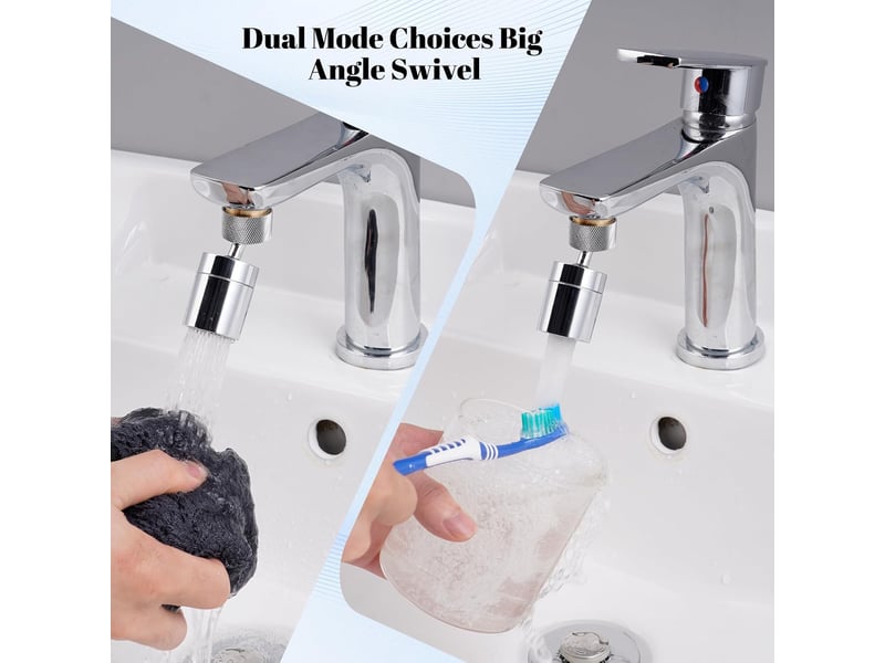  Hibbent aérateur femelle double fonction gpm, grand angle rotatif tête pulvérisation degrés  - Conforama C