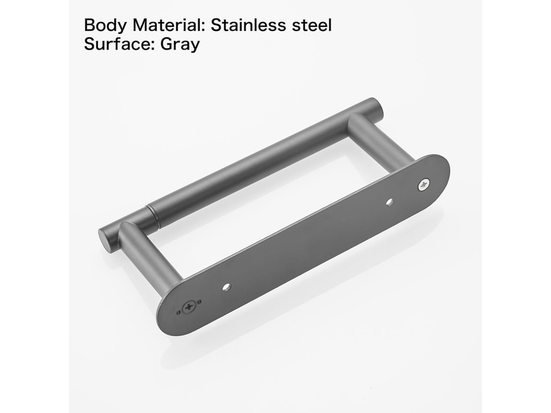  Porte-serviettes en papier en acier inoxydable, porte-rouleau de papier rotatif monobloc, facile à installer, gris bronze  - Conforama D