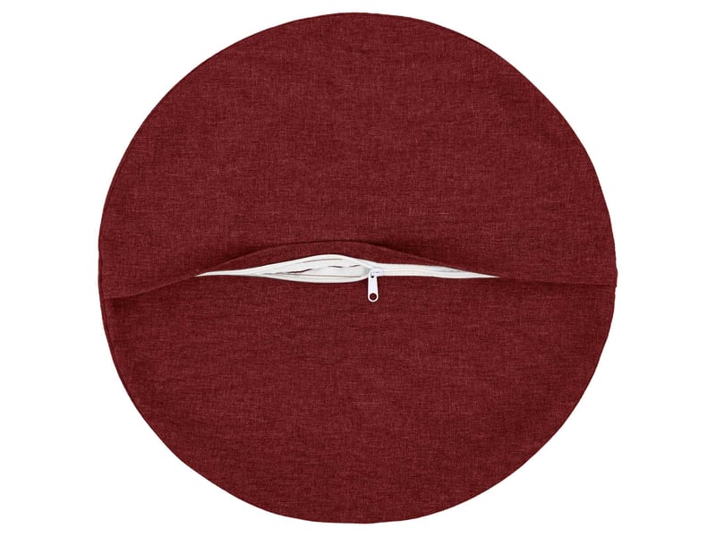  Lot de 6 coussins avec oreiller, coussins décoratifs heerlen bordeaux tissu cf50686  - Conforama C