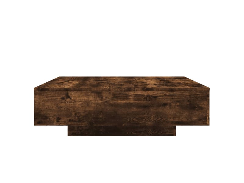  Table basse | table d'appoint salon chêne fumé 100x100x31 cm bois d'ingénierie  - Conforama E