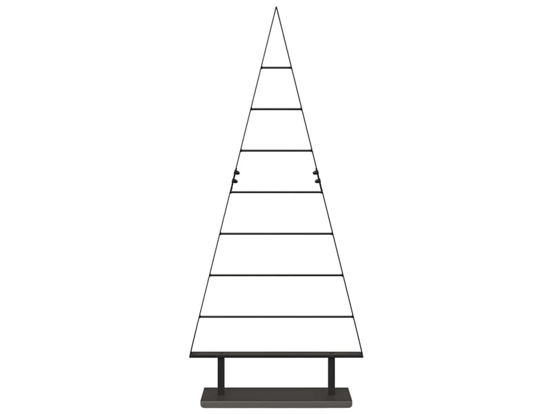  Arbre de noël, sapin de noël en métal noir 125,5 cm acier  - Conforama E