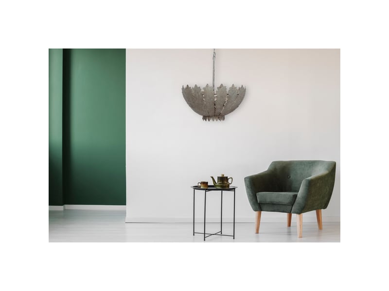  Lampe suspension en métal autumn leaves 77cm champagne  - Conforama C